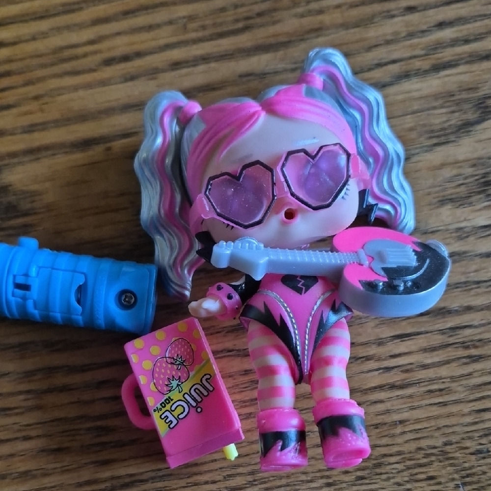 L.O.L. Surprise! Pink and Blue Rocker Doll with Guitar